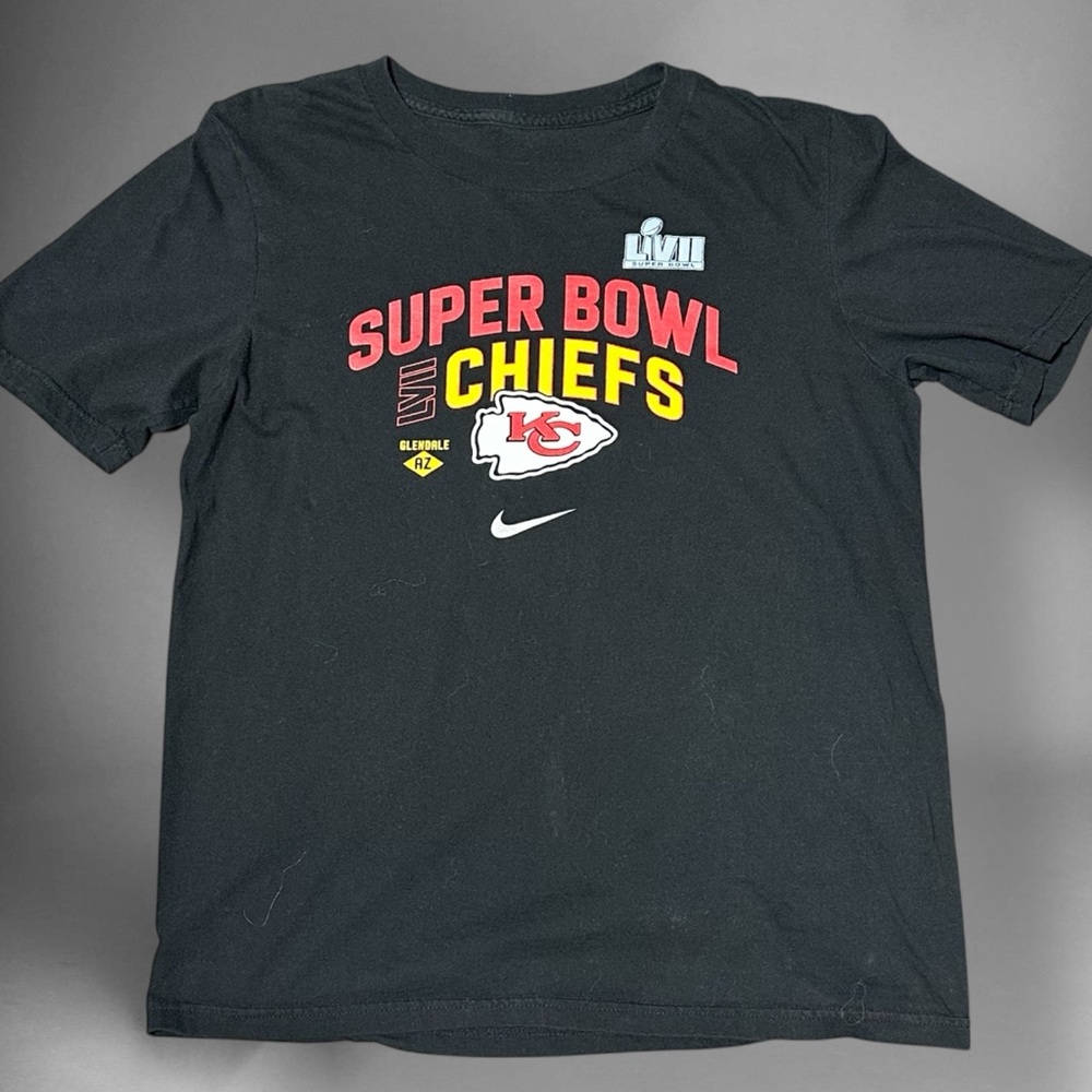Nike Black Super Bowl Chiefs Kids Tee XL